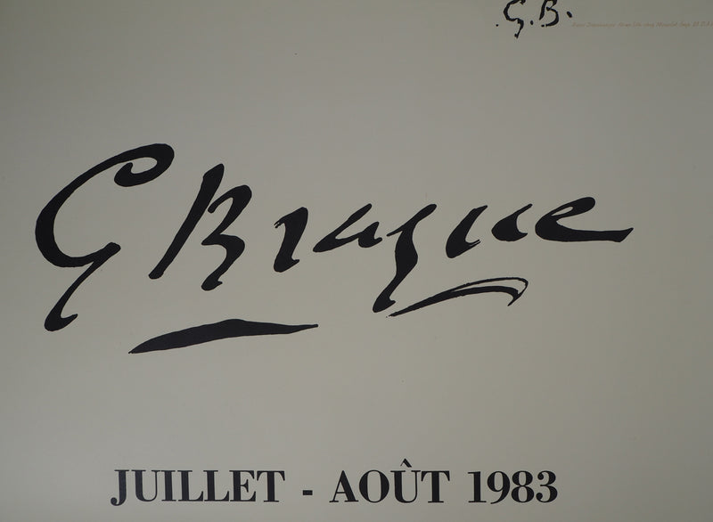Georges BRAQUE : Les Colombes, Affiche originale (photo de détail 7) - Crédit photo : Galerie Art.Paris