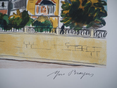 Yves BRAYER : La Basilique de Basile le Bienheureux, 1976 - Lithographie (détail)