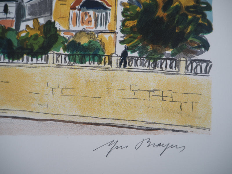Yves BRAYER : La Basilique de Basile le Bienheureux, 1976 - Lithographie (détail)