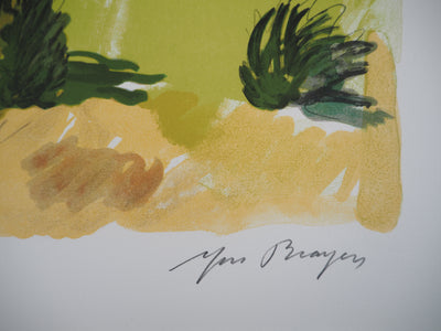 Yves BRAYER : Les bulbes noirs, 1976 - Lithographie (détail)