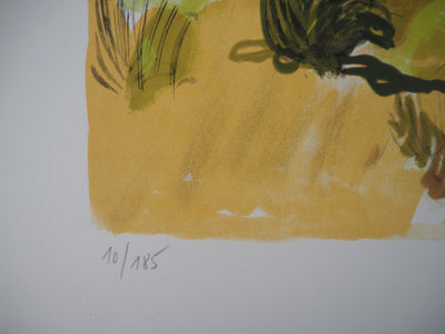 Yves BRAYER : Les bulbes noirs, 1976 - Lithographie (détail)