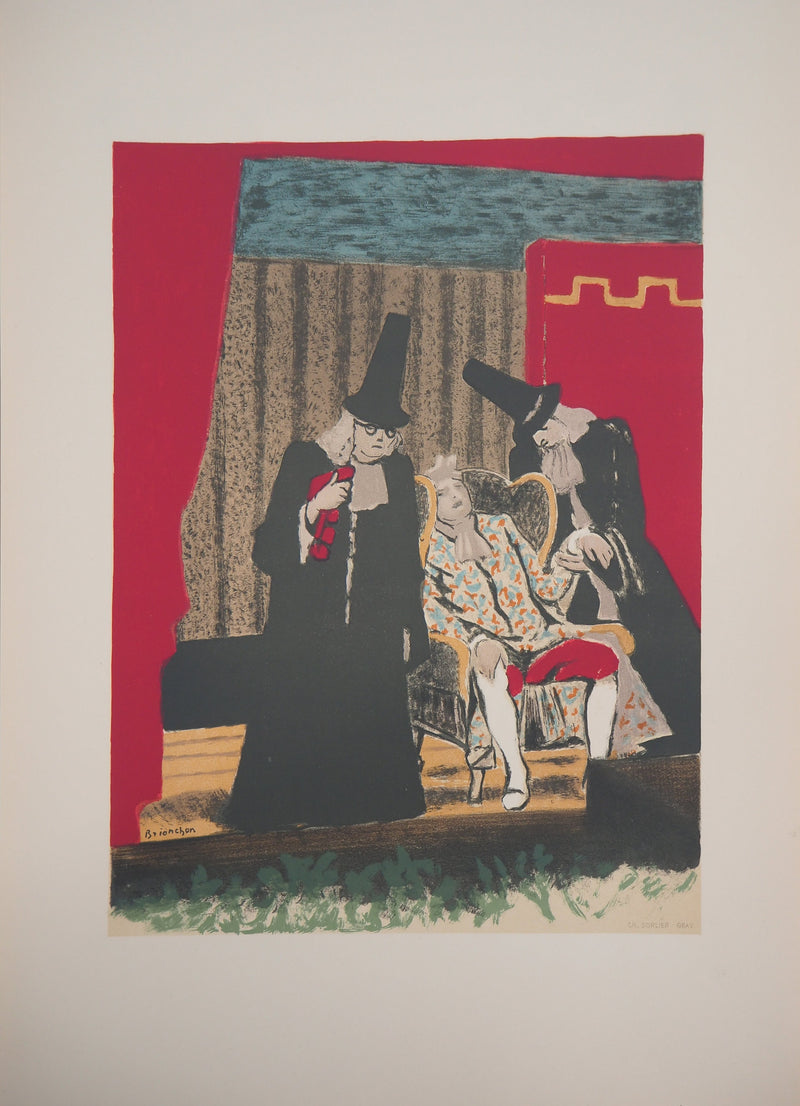 Maurice BRIANCHON : Le malade imaginaire, 1955 - Lithographie
