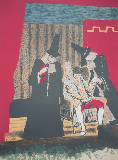 Maurice BRIANCHON : Le malade imaginaire, 1955 - Lithographie (détail)