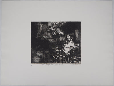 Françoise BRICAUT : Au pays de Dieu Noir, 1978 - Gravure (détail)