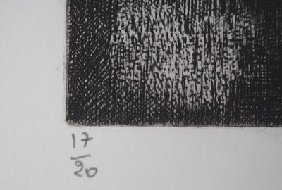 Françoise BRICAUT : Au pays de Dieu Noir, 1978 - Gravure (détail)