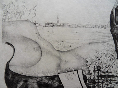 Patrick BRISSAUD : L'alchimiste - Lithographie (détail)