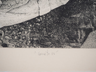 Patrick BRISSAUD : Comète 74 - Lithographie (détail)