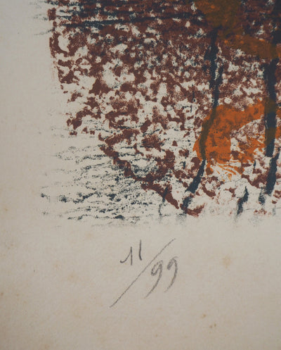 Camille BRYEN : Parapluie chinois, 1973 - Lithographie (détail)
