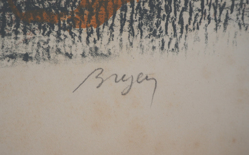 Camille BRYEN : Parapluie chinois, 1973 - Lithographie (détail)