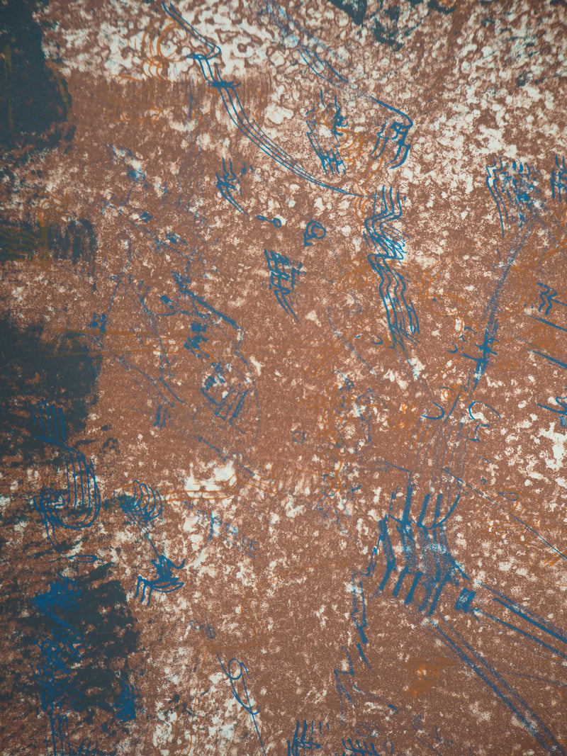 Camille BRYEN : Parapluie chinois, 1973 - Lithographie (détail)