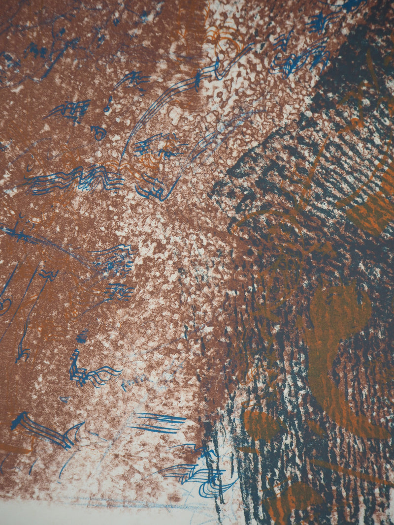 Camille BRYEN : Parapluie chinois, 1973 - Lithographie (détail)
