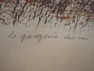 Camille BRYEN : Parapluie chinois, 1973 - Lithographie (détail)