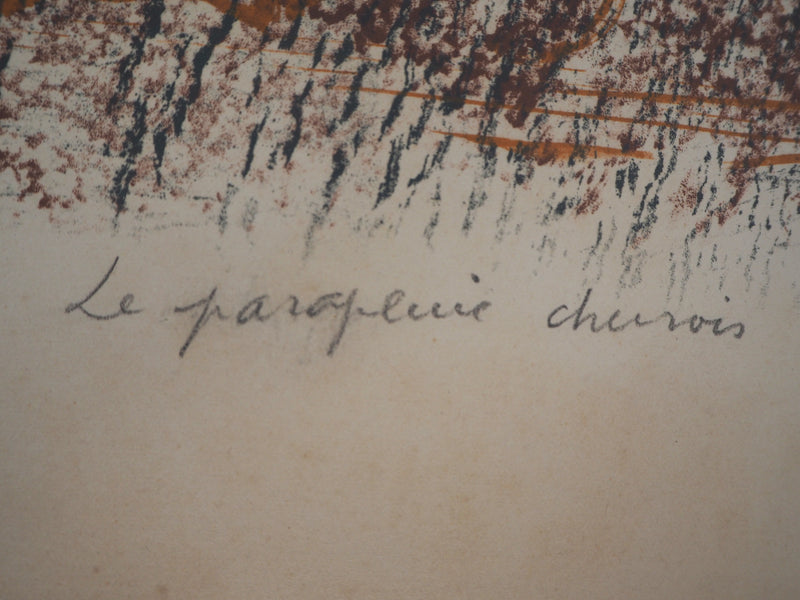 Camille BRYEN : Parapluie chinois, 1973 - Lithographie (détail)