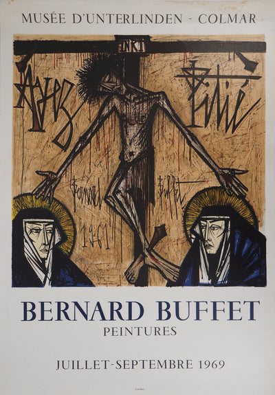 Bernard BUFFET : Ayez pitié, 1969 - Affiche