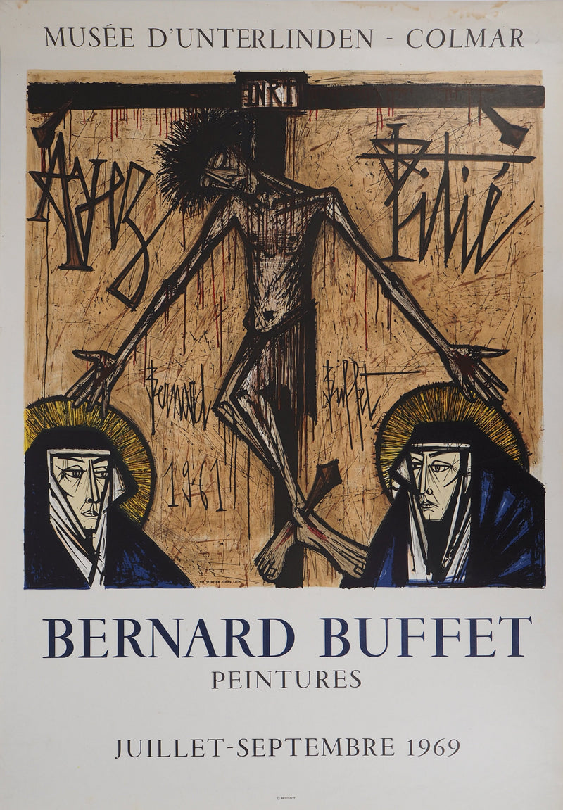 Bernard BUFFET : Ayez pitié, 1969 - Affiche