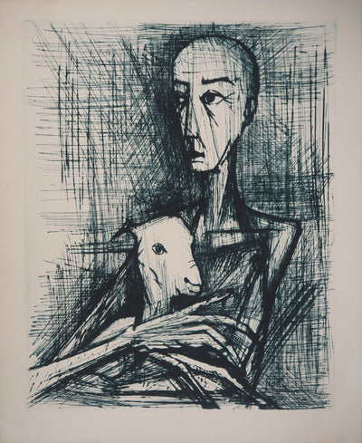 Bernard BUFFET : Apocalypse, Saint Jean à l'Agneau, 1961 - Gravure