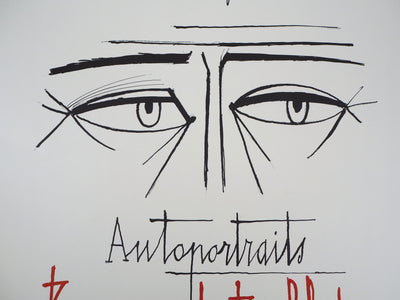 Bernard BUFFET : Autoportraits, Affiche originale (photo de détail 2) - Crédit photo : Galerie Art.Paris