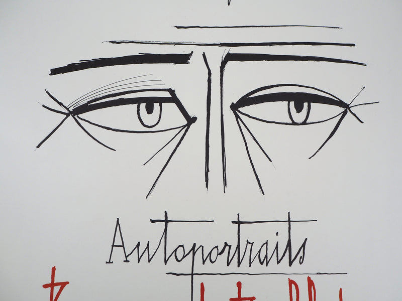Bernard BUFFET : Autoportraits, Affiche originale (photo de détail 2) - Crédit photo : Galerie Art.Paris