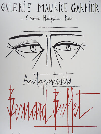 Bernard BUFFET : Autoportraits, Affiche originale (photo de détail 3) - Crédit photo : Galerie Art.Paris