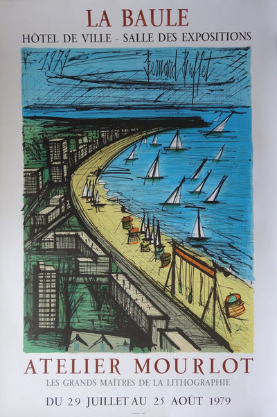 Bernard BUFFET : La plage de la Baule, 1979 - Lithographie