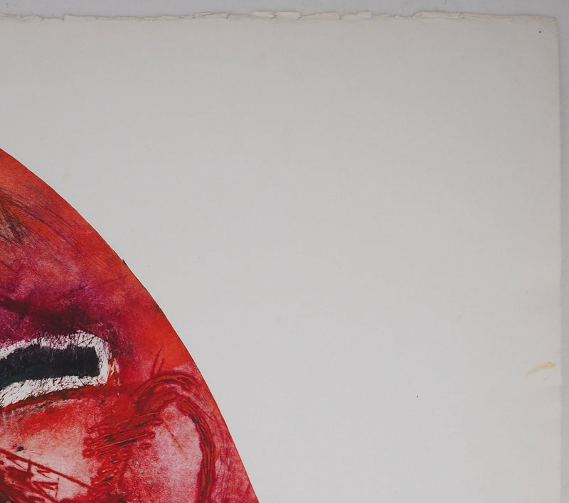 June BURCHELL : Blood judge, 1990 - Gravure (détail)