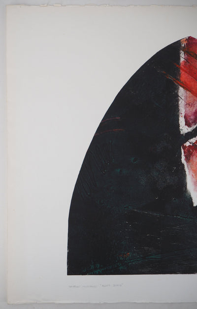 June BURCHELL : Blood judge, 1990 - Gravure (détail)