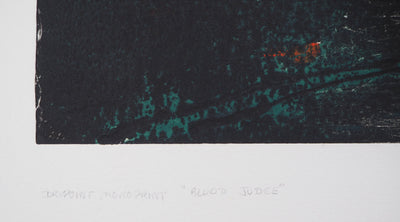 June BURCHELL : Blood judge, 1990 - Gravure (détail)