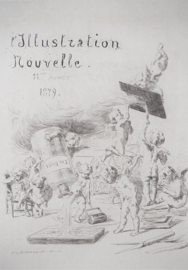 Eugène BURNAND : Angelots : Frontispice de L&