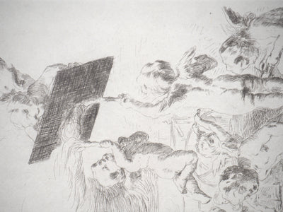 Eugène BURNAND : Angelots : Frontispice de L'Illustration Nouvelle, 11ème année - Gravure (détail)