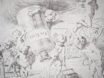 Eugène BURNAND : Angelots : Frontispice de L'Illustration Nouvelle, 11ème année - Gravure (détail)