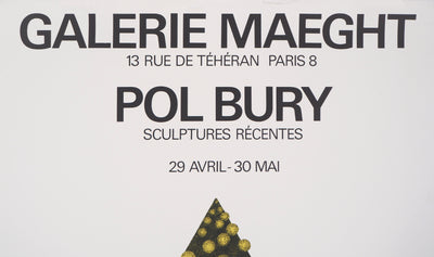 Pol BURY : Sculptures récentes - Affiche (détail)