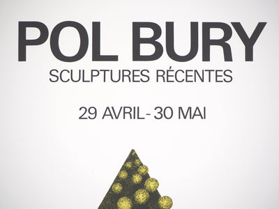 Pol BURY : Sculptures récentes - Affiche (détail)