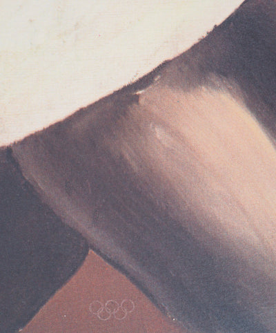 Constantin BYZANTIOS : L'athlète - Lithographie (détail)
