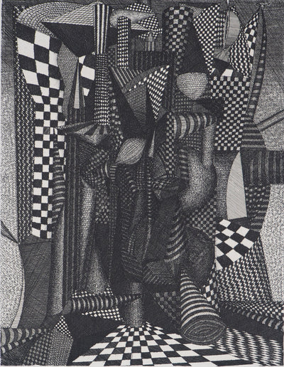 Roland CABOT : Abstraction n°6 - Gravure