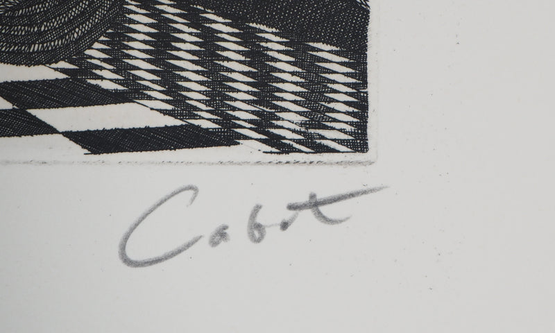 Roland CABOT : Abstraction n°6 - Gravure (détail)