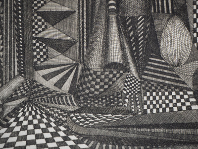 Roland CABOT : Abstraction n°4 - Gravure (détail)
