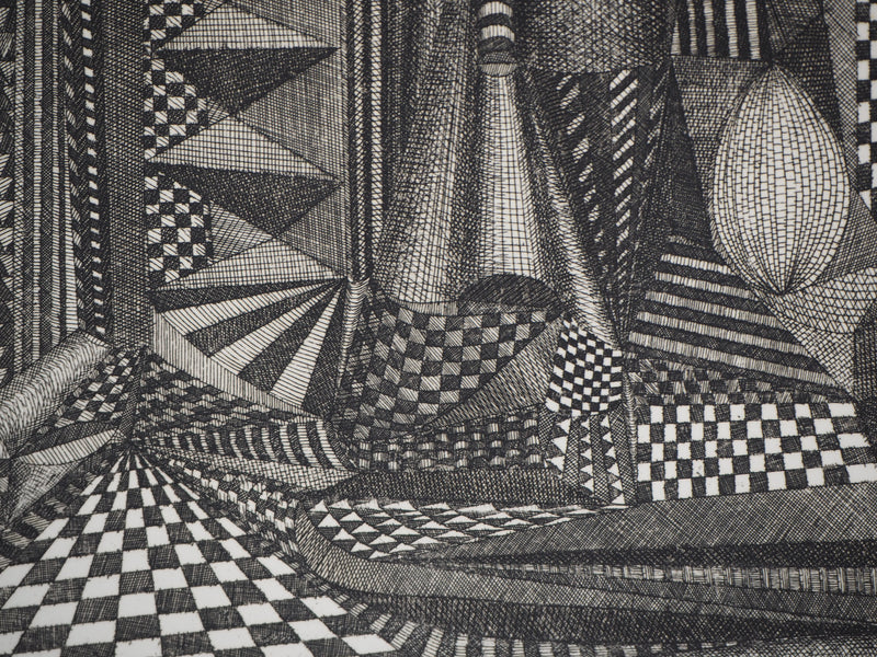 Roland CABOT : Abstraction n°4 - Gravure (détail)