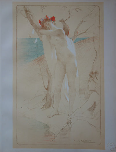 Antoine CALBET : L'inconnue - Lithographie