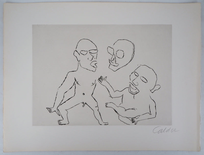 Alexander CALDER : Santa Claus : Joyeuse folie, Gravure originale (vue générale) - Crédit photo : Galerie Art.Paris