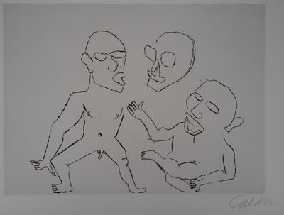 Alexander CALDER : Santa Claus : Joyeuse folie, Gravure originale (photo de détail 4) - Crédit photo : Galerie Art.Paris