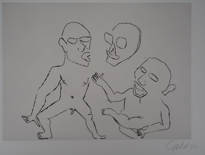 Alexander CALDER : Santa Claus : Joyeuse folie, Gravure originale (photo de détail 4) - Crédit photo : Galerie Art.Paris