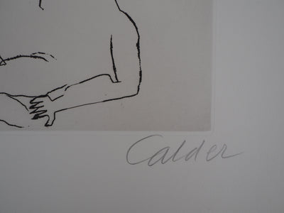 Alexander CALDER : Santa Claus : Joyeuse folie, Gravure originale (photo de détail 5) - Crédit photo : Galerie Art.Paris