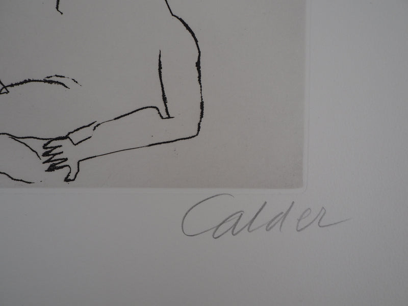 Alexander CALDER : Santa Claus : Joyeuse folie, Gravure originale (photo de détail 5) - Crédit photo : Galerie Art.Paris