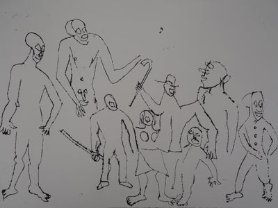 Alexander CALDER : Santa Claus : Groupe joyeux, Gravure originale (photo de détail 4) - Crédit photo : Galerie Art.Paris