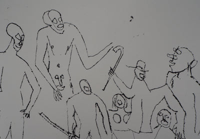 Alexander CALDER : Santa Claus : Groupe joyeux, Gravure originale (photo de détail 5) - Crédit photo : Galerie Art.Paris