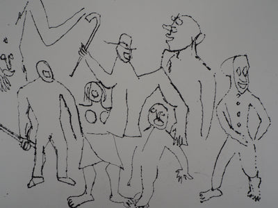 Alexander CALDER : Santa Claus : Groupe joyeux, Gravure originale (photo de détail 6) - Crédit photo : Galerie Art.Paris