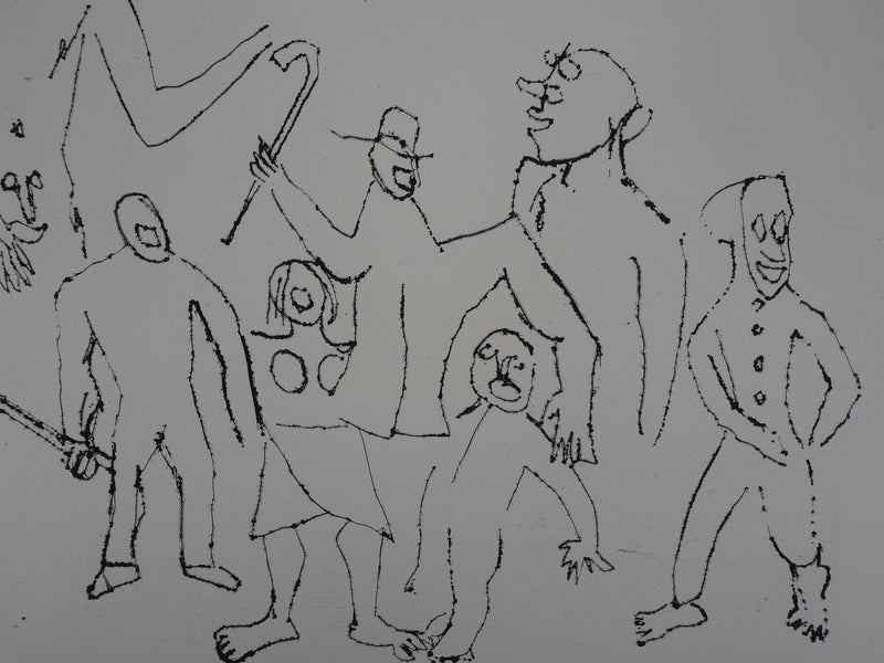 Alexander CALDER : Santa Claus : Groupe joyeux, Gravure originale (photo de détail 6) - Crédit photo : Galerie Art.Paris