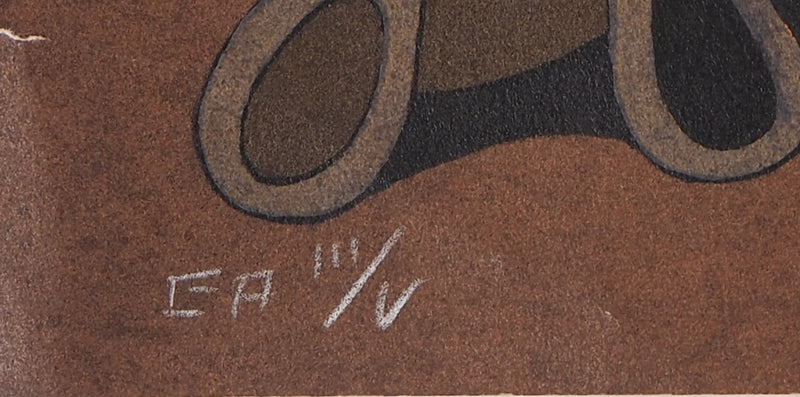 Jorge CAMACHO : Homme volant 1974 - Lithographie (détail)