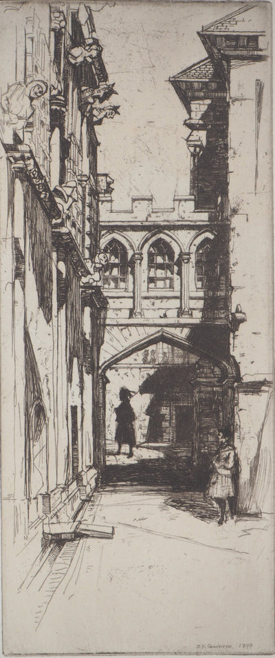 David Young CAMERON : Dans le château de Stirling - Gravure