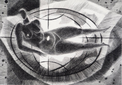 Robert CAMI : L'Oeil de la terre, 1970 - Gravure (détail)
